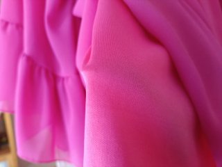 Blusa gasa forrada rosa talla única