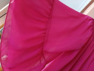 Blusa gasa forrada rosa talla única