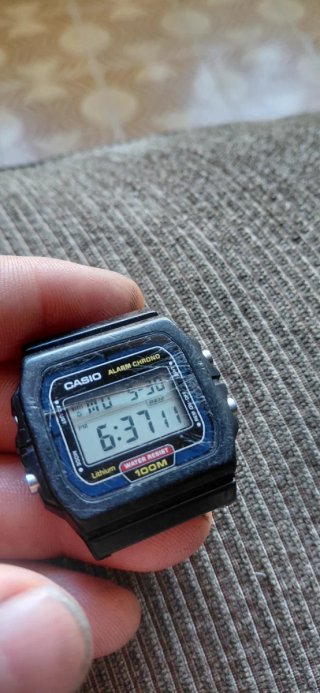 Casio W-720 Reloj Digital Negro