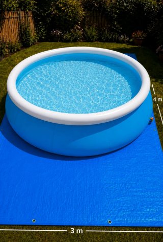 Piscina Hinchable 183x51 + Lona Suelo 3x4m