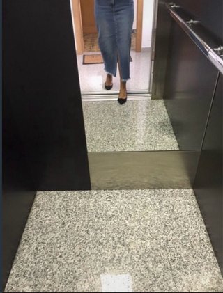 Falda vaquera larga con aberturas