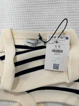 Top Bershka rayas Talla S sin estrenar