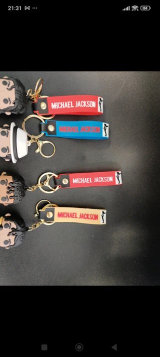 Llaveros Michael Jackson (4 unidades)