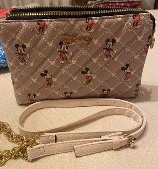 Bolso bandolera Disney Mickey Mouse beige