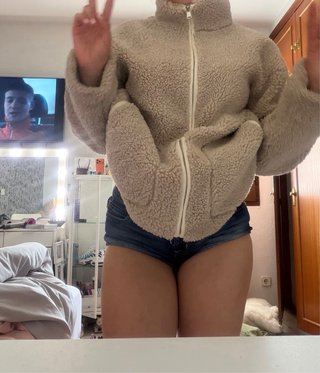 Abrigo lana beige Primark Talla XS