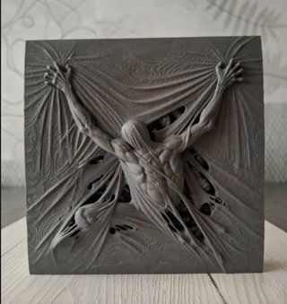 Scultura 3D La Metamorfosi in pietra