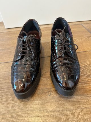Scarpe da donna 24 ore marroni coccodrillo