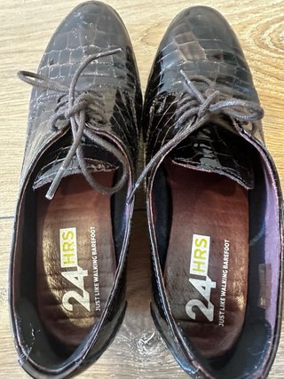 Scarpe da donna 24 ore marroni coccodrillo
