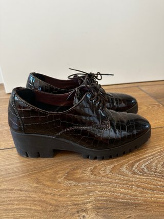 Scarpe da donna 24 ore marroni coccodrillo