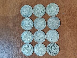 Colección de 12 monedas conmemorativas