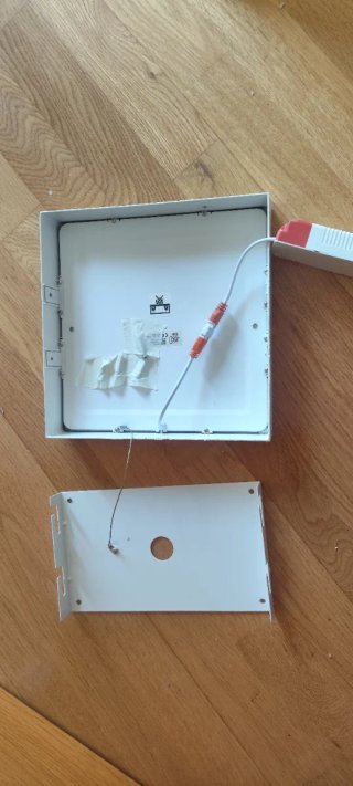 Plafón LED Techo Cuadrado Blanco