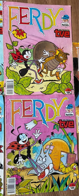 Lote 7 Cómics Ferdy Forum TVE Años 80