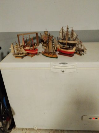 Maquetas de barcos de madera