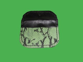 Monedero Tarjetero Negro Piel