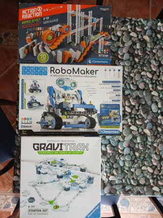 Pack 3 juegos: Gravitrax Starter, Robo maker, Acti