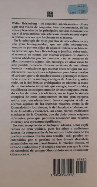 Mitos y leyendas de los aztecas, incas, mayas