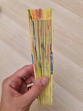 Abanico pintado a mano