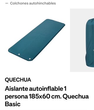Colchón camping autoinflable