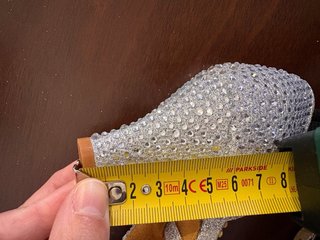 Zapatos de bailes latinos plateados talla 37