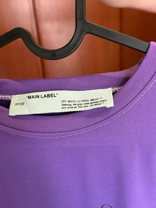 Camiseta Off-White Morada Hombre