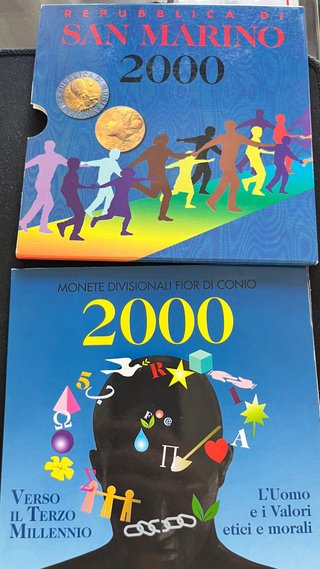San Marino Set de monedas del año 2000. Plata.