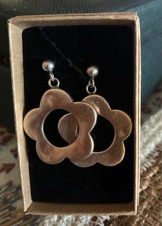 Pendientes Flor Plata