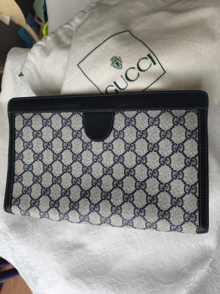 Borsa Gucci Vintage GG Monogram Blu