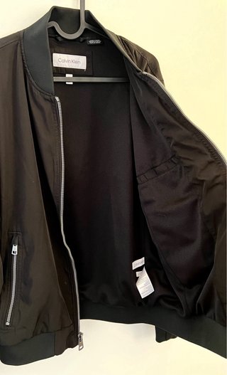Chaqueta Bomber Calvin Klein Hombre Negra, S