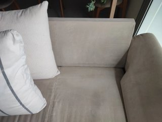 Sofá 3 plazas tela beige