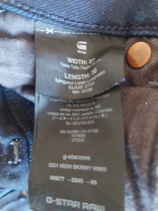 Pantalón vaquero azul de la marca G- Star Raw