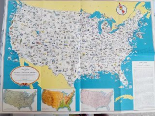 Mapa pictórico Estados Unidos Ilustrado