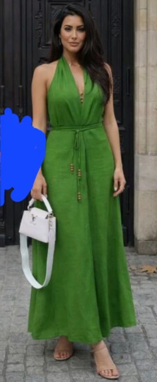 Vestido verde Zara