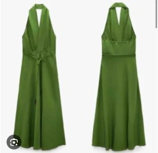 Vestido verde Zara