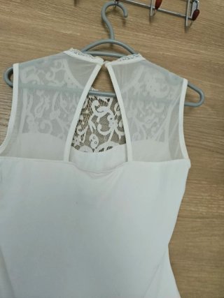 Blusa Zara Encaje Blanco