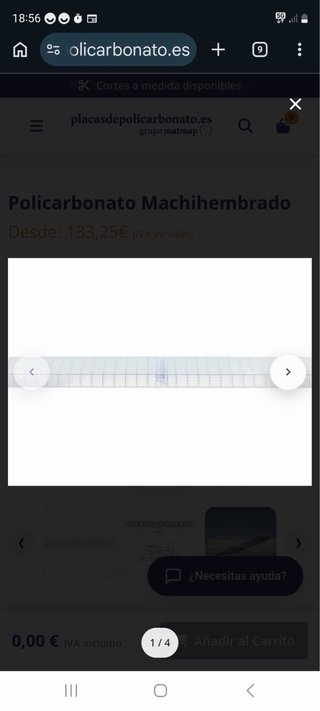 Cubierta para tejado de policarbonato