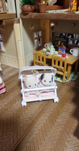 Casa Sylvanian Families con luces