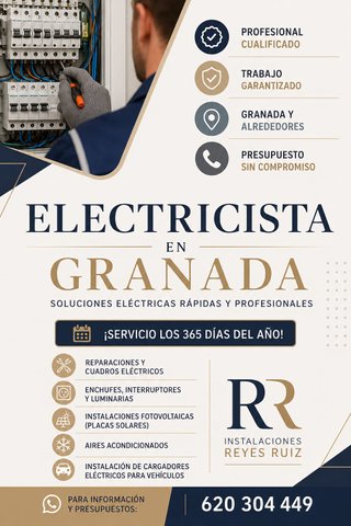 ⚡ ELECTRICISTA EN GRANADA Y ALREDEDORES ⚡
