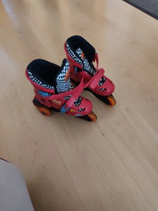 Patines 3 Ruedas Rojo/Negro