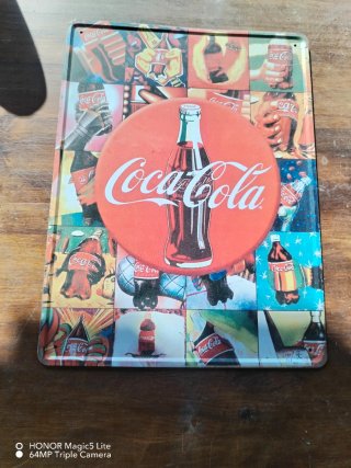 Cartello Metallico Coca-Cola