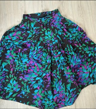 Falda larga vintage estampada