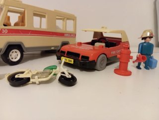 Playmobil Coche Jefe Bomberos 3216x de 1977