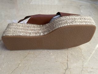 Sandalias Mango Cuero Marrón Verano