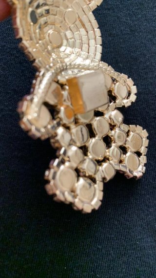 Ciondolo Orsetto Strass Oro e Marrone