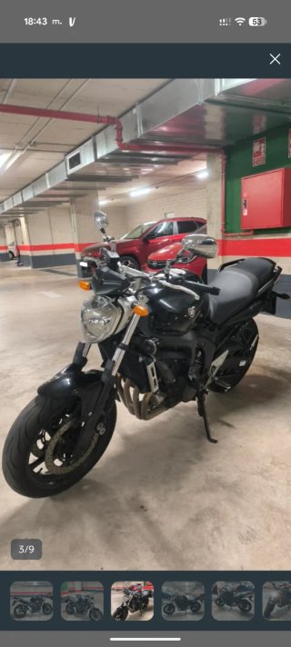 Yamaha FZ6 N S2 2007 Negra
