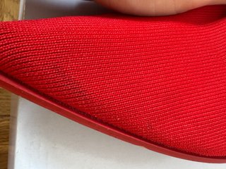 Botines calcetín de tela rojos