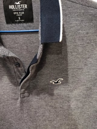 Polo Hollister Azul Marino Talla S