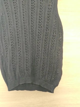 Chaleco de punto negro Zara Talla S
