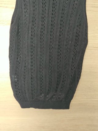 Chaleco de punto negro Zara Talla S