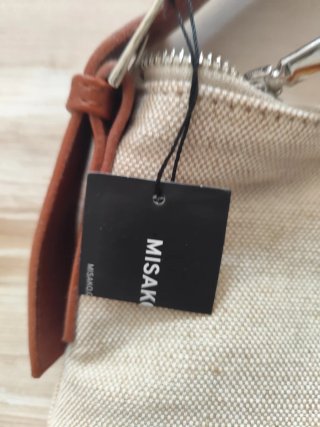 Bolso Misako Patchwork Beige y Amarillo. Nuevo