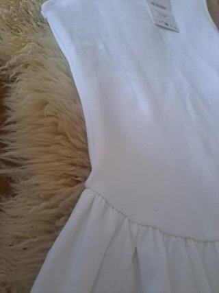 Vestido Zara Blanco Estrenar con Etiqueta